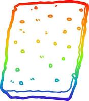rainbow gradient line drawing cartoon flapjack vector