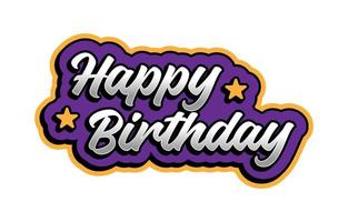 Happy Birthday Stickers Vector Art, Icons, and Graphics for Free Download