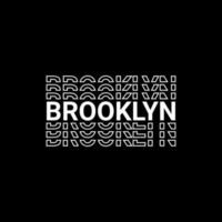 diseño de escritura de brooklyn, adecuado para serigrafía de camisetas, ropa, chaquetas y otros vector