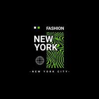 diseño de escritura de la ciudad de nueva york, adecuado para serigrafía de camisetas, ropa, chaquetas y otros vector