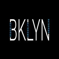 diseño de escritura de brooklyn, adecuado para serigrafía de camisetas, ropa, chaquetas y otros vector