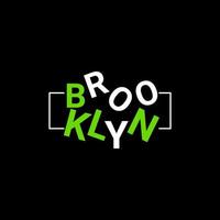 diseño de escritura de brooklyn, adecuado para serigrafía de camisetas, ropa, chaquetas y otros vector