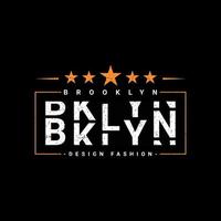 Brooklyn writing design, suitable for screen printing t-shirts, clothes, jackets and others vector