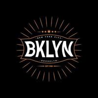 Brooklyn writing design, suitable for screen printing t-shirts, clothes, jackets and others vector