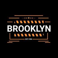 Brooklyn writing design, suitable for screen printing t-shirts, clothes, jackets and others vector