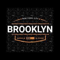 Brooklyn writing design, suitable for screen printing t-shirts, clothes, jackets and others vector