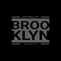 Brooklyn writing design, suitable for screen printing t-shirts, clothes, jackets and others vector