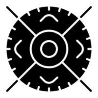 Target Glyph Icon vector