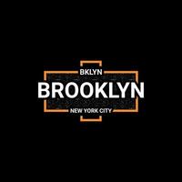 Brooklyn writing design, suitable for screen printing t-shirts, clothes, jackets and others vector