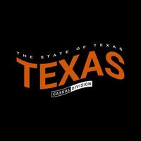 ilustración de escritura de Texas, adecuada para diseñar camisetas, chaquetas, ropa y otros vector