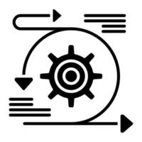 Agile Glyph Icon vector