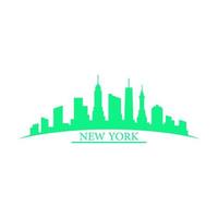 New york skyline illustrated vector