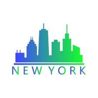 New york skyline illustrated vector