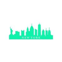 New york skyline illustrated vector