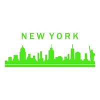 New york skyline illustrated vector