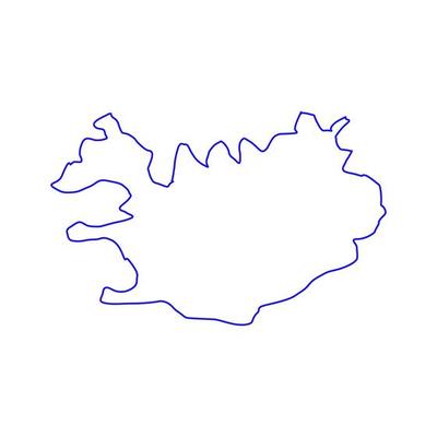Iceland map illustrated