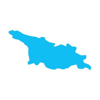 Georgia map illustrated