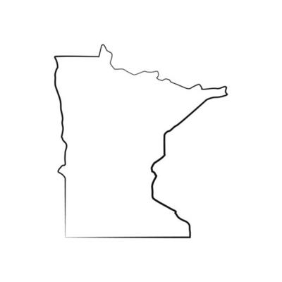 Minnesota map illustrated