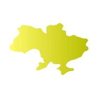 Ukrainian map illustrated vector