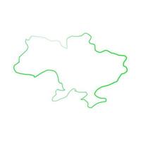 Ukrainian map illustrated vector