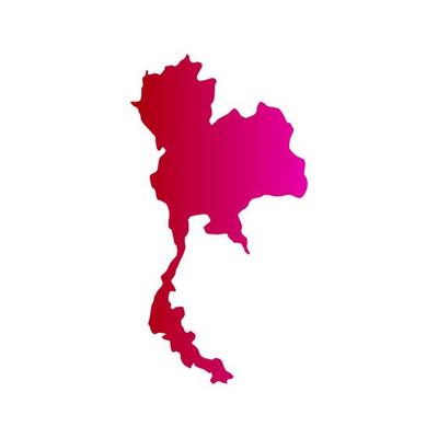 Thailand map illustrated