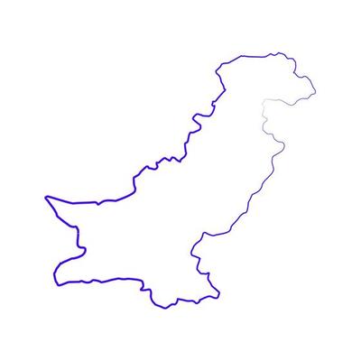 Illustrated pakistan map