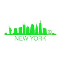 New york skyline illustrated vector