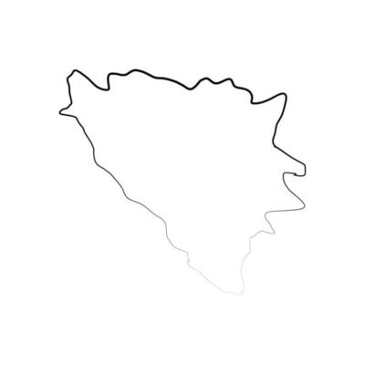 Illustrated bosnia map