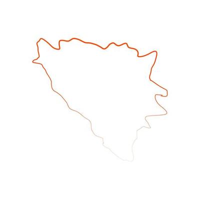 Illustrated bosnia map