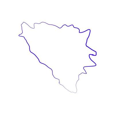 Illustrated bosnia map