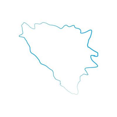 Illustrated bosnia map