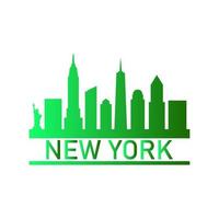 New york skyline illustrated vector