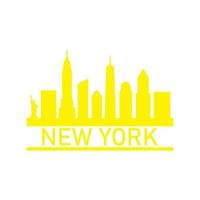 New york skyline illustrated vector