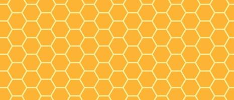 textura de rejilla de peine de miel dorada y panales hexagonales de colmena geométrica. textura transparente de células hexagonales de miel dorada. panales de fondo brillante. ilustración vectorial vector