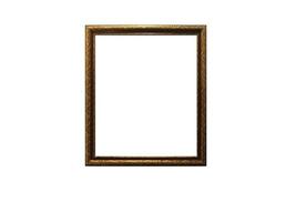 Wooden Photo Frame vintage frame decorations Isolated Background Clipping path