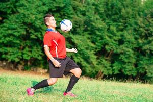 Woman footballer in Italy photo