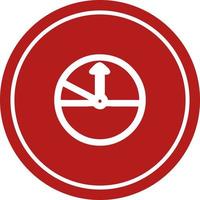 speedometer circular icon vector