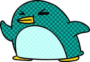 cartoon kawaii of a cute penguin vector