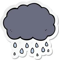 pegatina de una nube de dibujos animados lloviendo 8705141 Vector en Vecteezy pegatina de una nube de dibujos animados lloviendo 8705141 Vector en Vecteezy