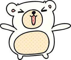 cartoon kawaii cute teddy bear vector