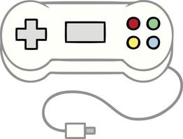 cute cartoon game controller vector