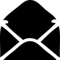 flat symbol paper envelope vector