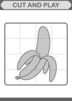 Cut and play with Banana vector