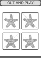 Cut and play with Starfish vector