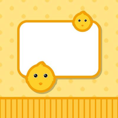 Greeting card template with Chicken