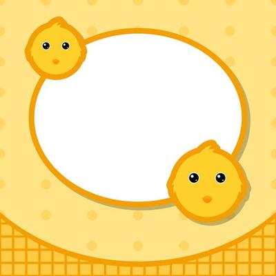 Greeting card template with Chicken