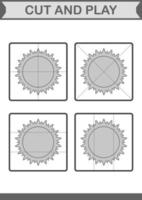 Cut and play with Sun vector