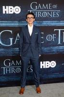 LOS ANGELES, APR 10 -  Isaac Hempstead Wright at the Game of Thrones Season 6 Premiere Screening at the TCL Chinese Theater IMAX on April 10, 2016 in Los Angeles, CA photo