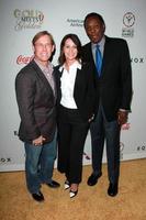 LOS ANGELES, FEB 21 -  Bart Connor, Nadia Comaneci, Rafer Johnson at the 3rd Gold Meets Golden at the Equinox on February 21, 2015 in West Los Angeles, CA photo