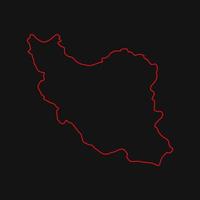 Illustrated iran map vector